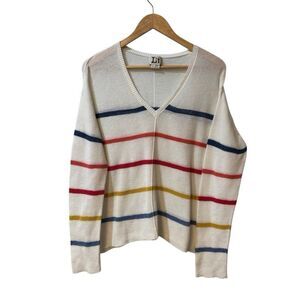 LABEL+thread Cotton Linen Blend Top Sweater Size Large Oversized Lightweight
